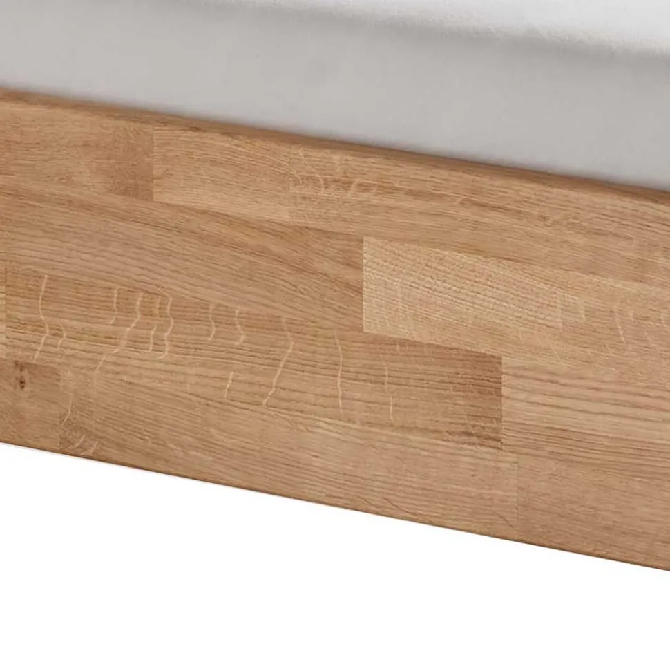 Senioren-Einzelbett aus Wildeiche Massivholz - Issiaco