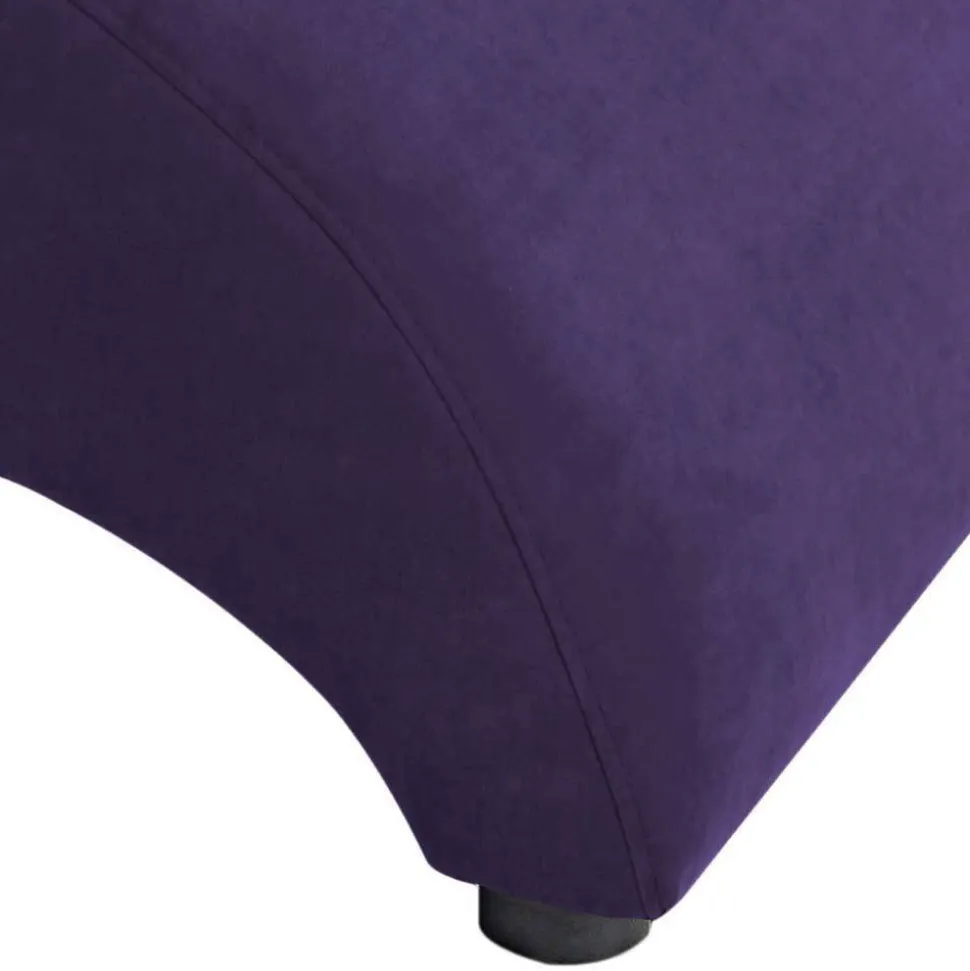 Sessel aus Velours in Violett - Cregorian