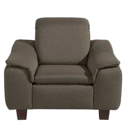 Sessel in Beigegrau und Nussbaum - Abecra