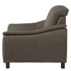 Sessel in Beigegrau und Nussbaum - Abecra