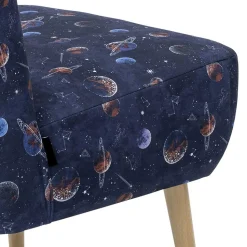 Sessel in Blau mit Planeten und Sternen - Marcs