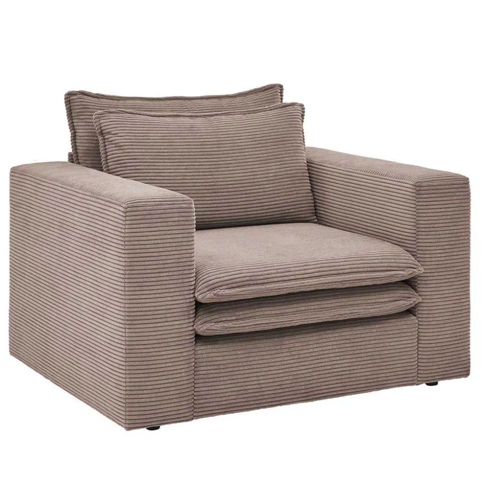 Sessel mit Hocker im Set - Anyna (zweiteilig)