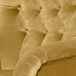 Sessel mit Ohren in Maisgelb und Buche - Amarello