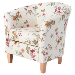 Sessel mit Stoffbezug mit Blumen Dessin - Barbadus