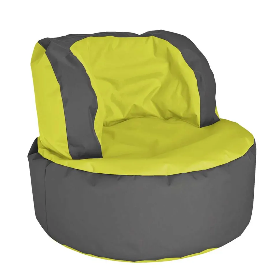 Sessel Sitzsack Mapsy in Grün Grau