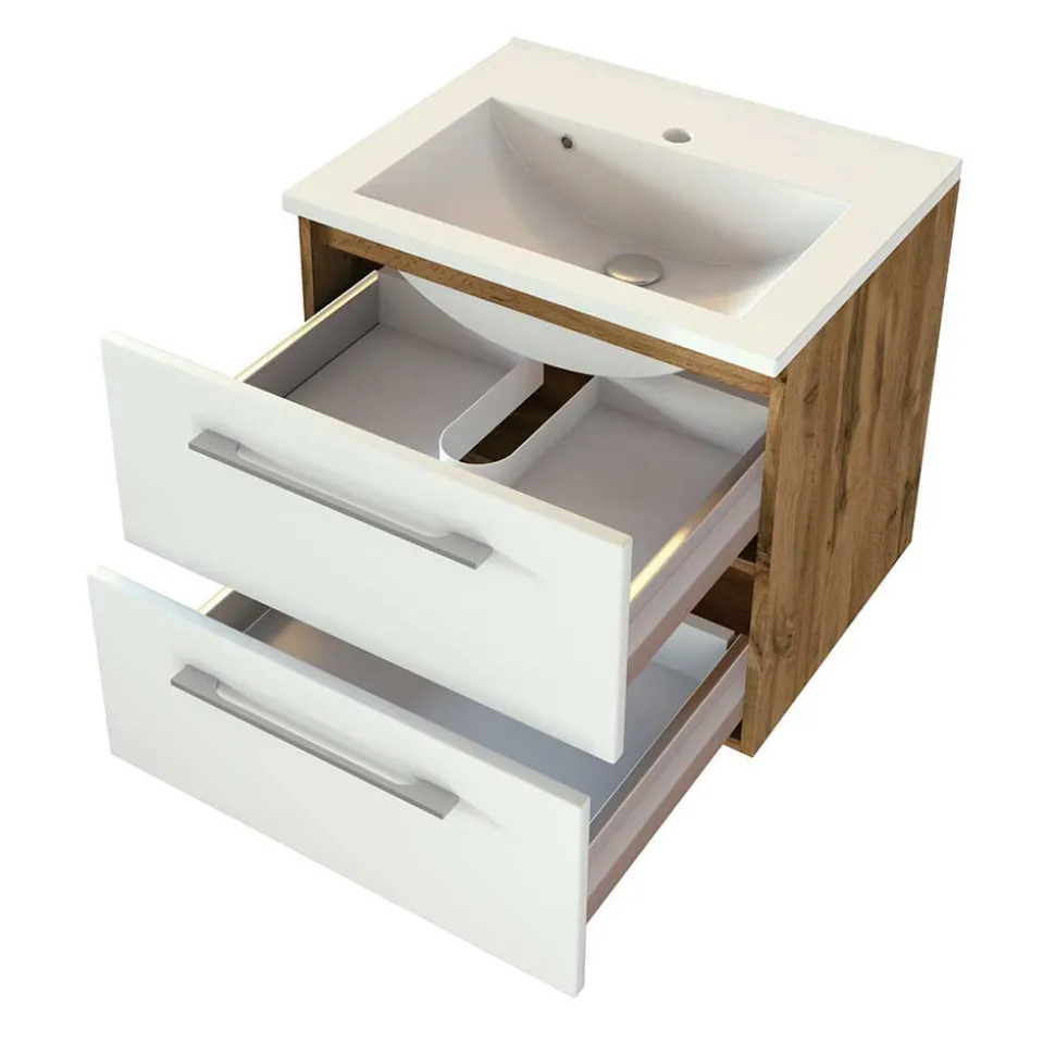 Set Badezimmer-Möbel Programm - Yazemina (fünfteilig)