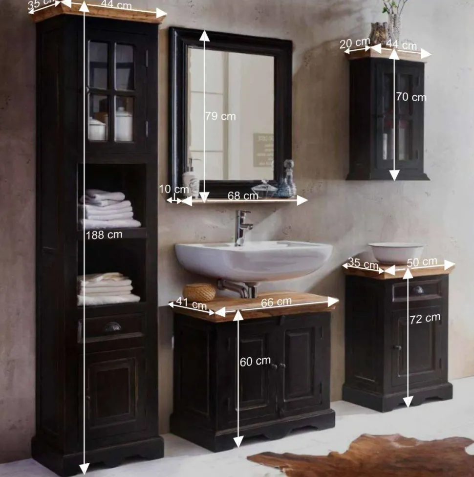 Set Badmöbel im Kolonialstil - Sentiments (fünfteilig)