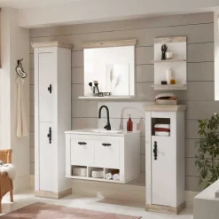 Set Badmöbel im Landhaus Look - Doules (fünfteilig)