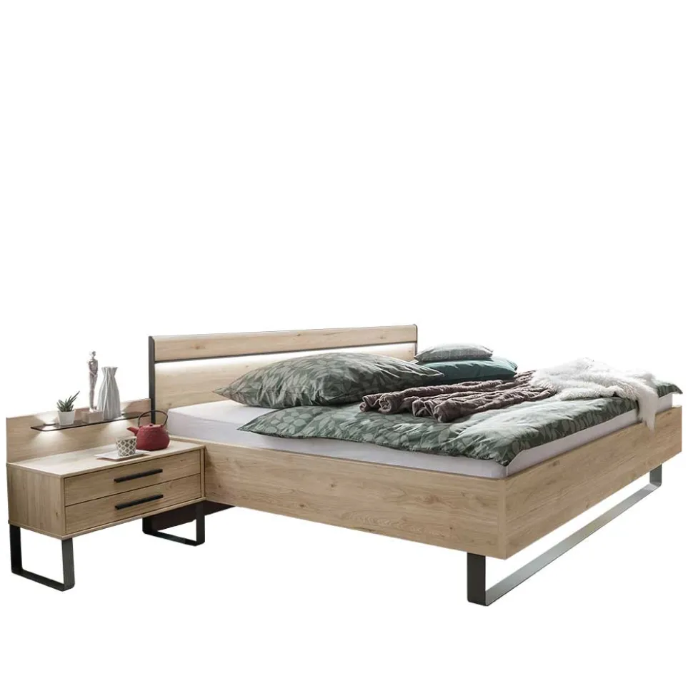 Set Bettanlage mit LED Beleuchtung - Licruva (dreiteilig)