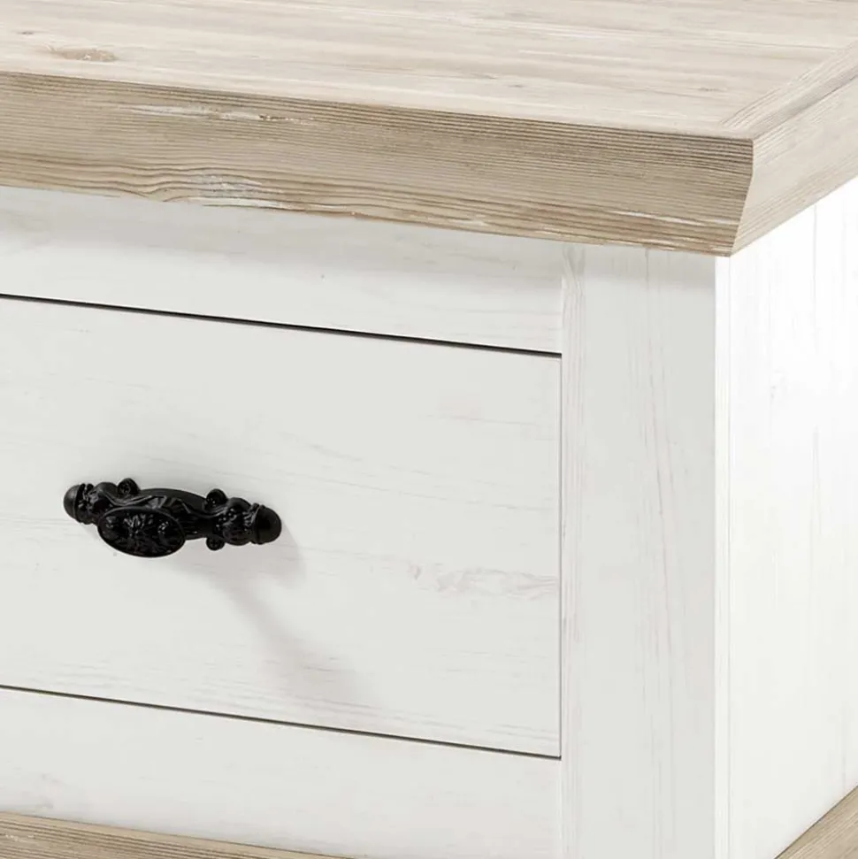 Set Dielen Ausstattung mit Schrank - Nedita (dreiteilig)