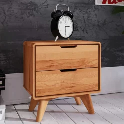 Set Doppelbett & Nachtkommoden - Junola I (dreiteilig)