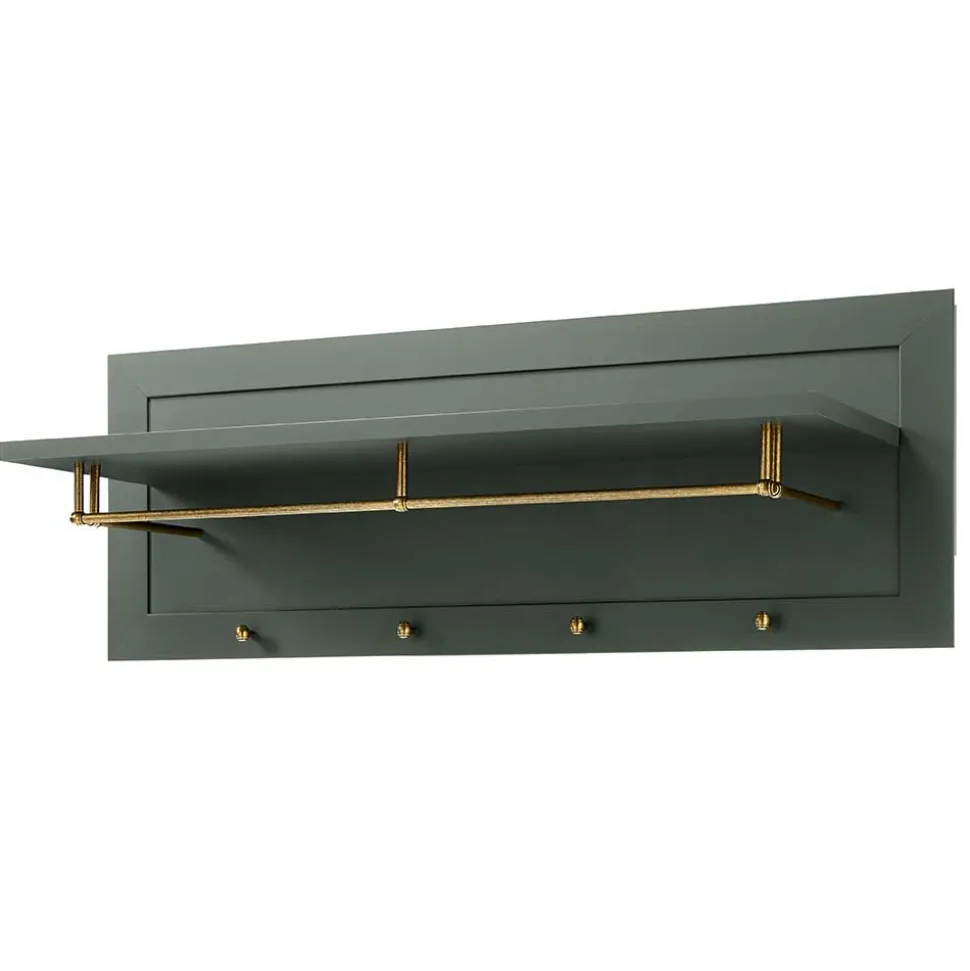 Set Flur Einrichtung in Dunkelgrün - Niestov (fünfteilig)