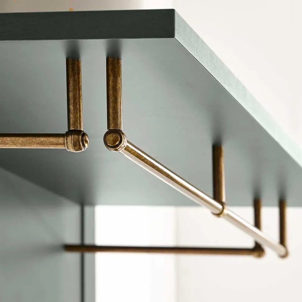 Set Flur Einrichtung in Dunkelgrün - Niestov (fünfteilig)