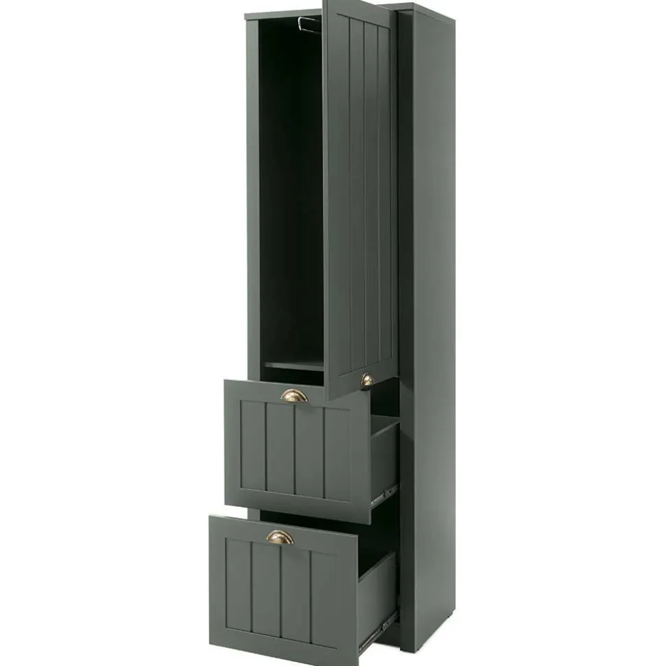 Set Flur Einrichtung in Dunkelgrün - Niestov (fünfteilig)