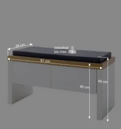 Set Flur Einrichtung mit LED - Nusenia (fünfteilig)