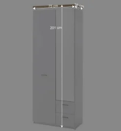 Set Flur Einrichtung mit LED - Nusenia (fünfteilig)