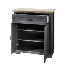 Set Flurmöbel in Dunkelgrau & Eiche - Thumbs (vierteilig)