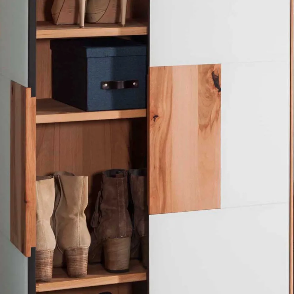 Set Flurmöbel in Weiß Kernbuche - Mandrey (fünfteilig)