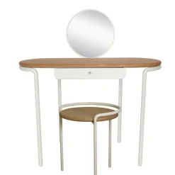 Set Frisiertisch mit Spiegel & Hocker - Westerland (zweiteilig)