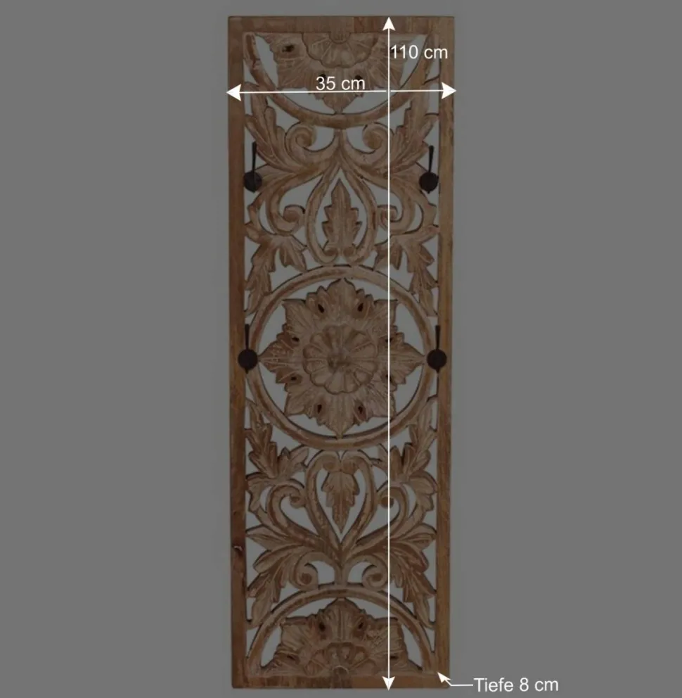 Set Garderoben Möbel im Boho Style - Runiasa (dreiteilig)