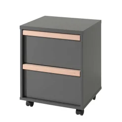 Set Jugendzimmermöbel in Dunkelgrau - Navlius (sechsteilig)