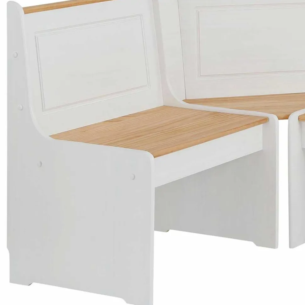 Set Landhaus Eckbank & Tisch - Lilien (zweiteilig)