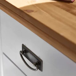 Set Landhausbett & Nachtschränke - Sibiuta (dreiteilig)