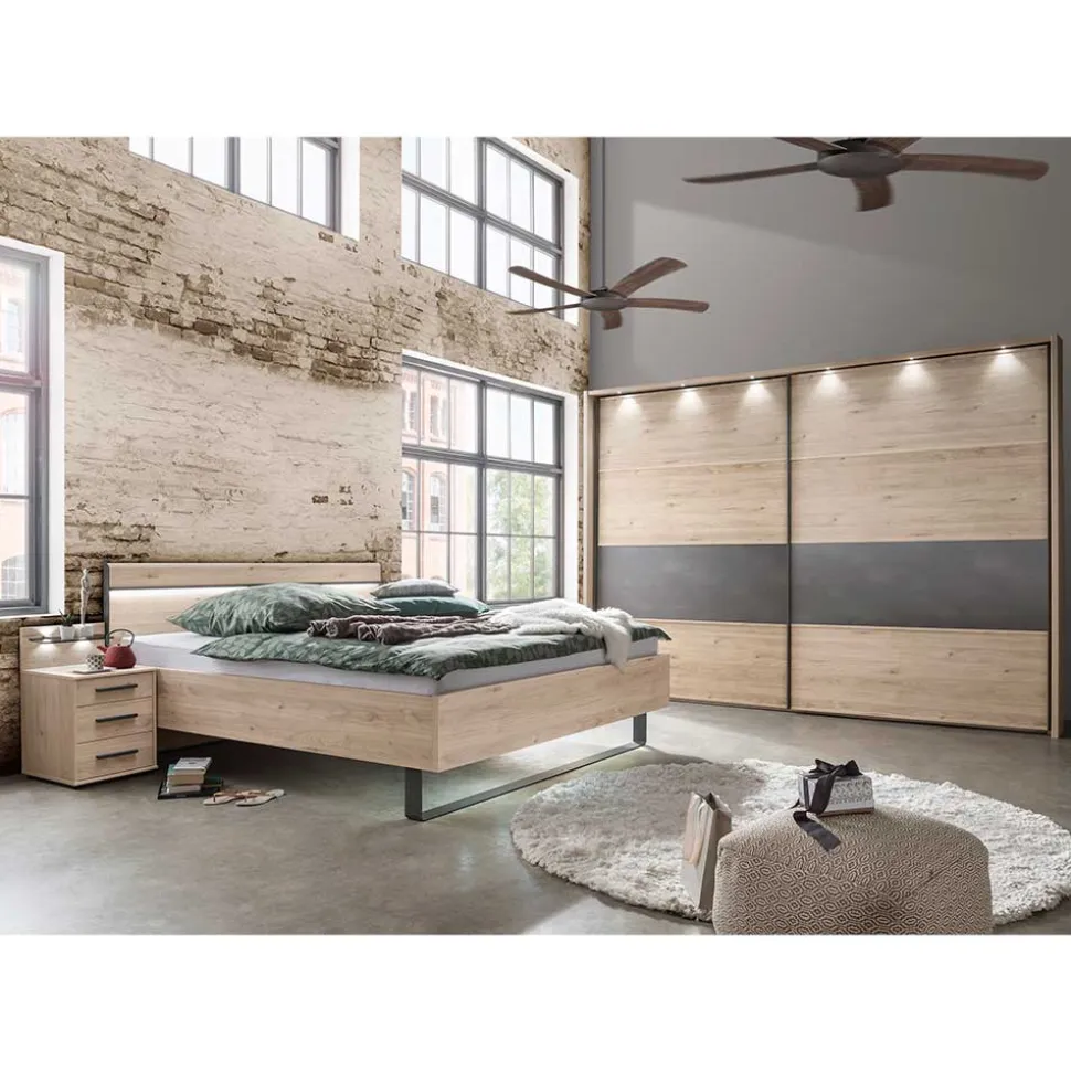 Set Loft Schlafzimmer Einrichtung - Licruva (vierteilig)