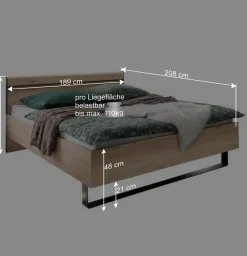 Set Loft Schlafzimmer Einrichtung - Licruva (vierteilig)