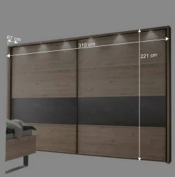 Set Loft Schlafzimmer Einrichtung - Licruva (vierteilig)