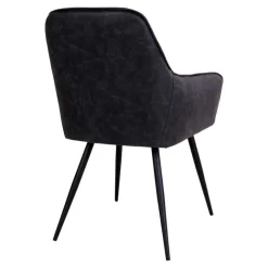 Set Loft X-Fuß Tisch & Tischsessel - Ghaz (siebenteilig)