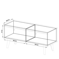 Set Skandi Möbel fürs Wohnzimmer - Cablos (vierteilig)