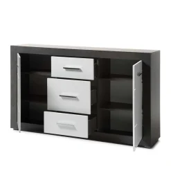 Set Vitrine & Highboard & Regal - Istensa (dreiteilig)