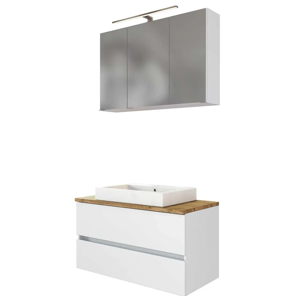 Set Waschkonsole und Spiegelschrank - Misbonas (zweiteilig)