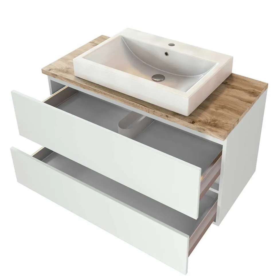 Set Waschkonsole und Spiegelschrank - Misbonas (zweiteilig)