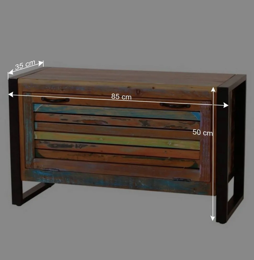 Shabby Chic Bank mit Schuhaufbewahrung - Vosbadus