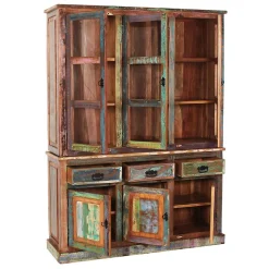Shabby Chic Buffetschrank in Braun Bunt - Jamaica