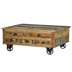 Shabby Chic Couchtisch mit Industry Flair - Vatrima