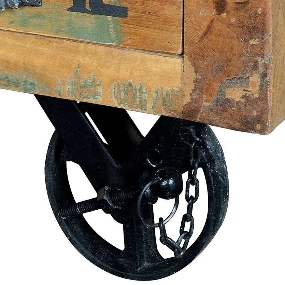 Shabby Chic Couchtisch mit Industry Flair - Vatrima