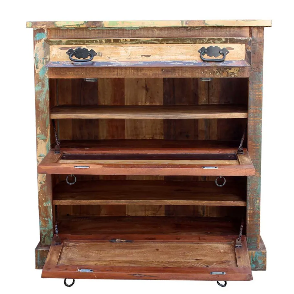 Shabby Chic Dielenmöbel Set - Jamaica (fünfteilig)