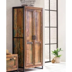 Shabby Chic Dielenschrank aus Recyclingholz - Ensley