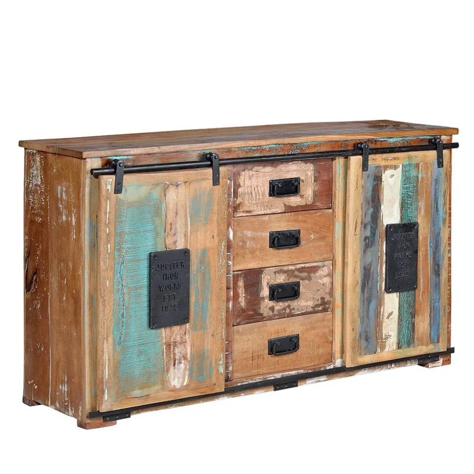 Shabby Chic Kombi-Kommode 150 cm breit - Jevilia