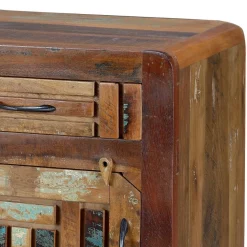 Shabby Chic Nachtkommode aus Recyclingholz - Tunar