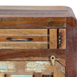 Shabby Chic Nachtkommode aus Recyclingholz - Tunar