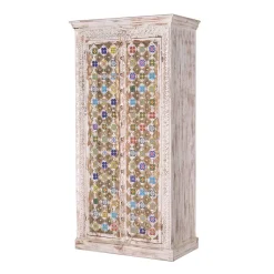 Shabby Chic Schrank in Antikweiß - Mirell