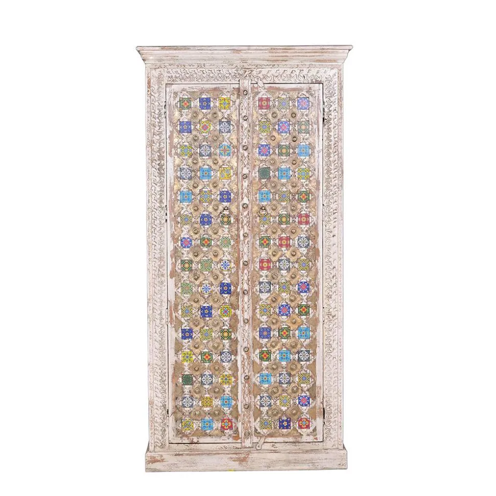 Shabby Chic Schrank in Antikweiß - Mirell