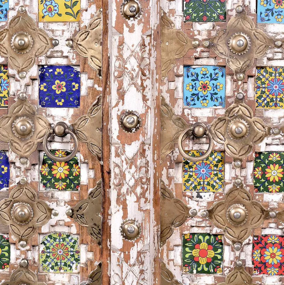 Shabby Chic Schrank in Antikweiß - Mirell