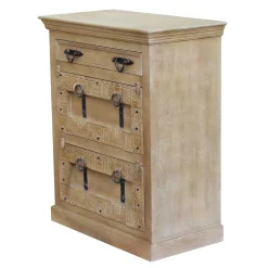 Shabby Chic Schuhkommode in Grey Wash - Abid