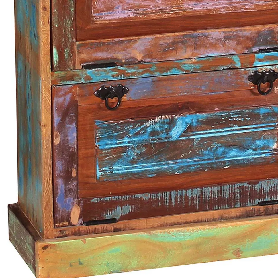 Shabby Chic Schuhschrank mit vier Klappen - Jamaica