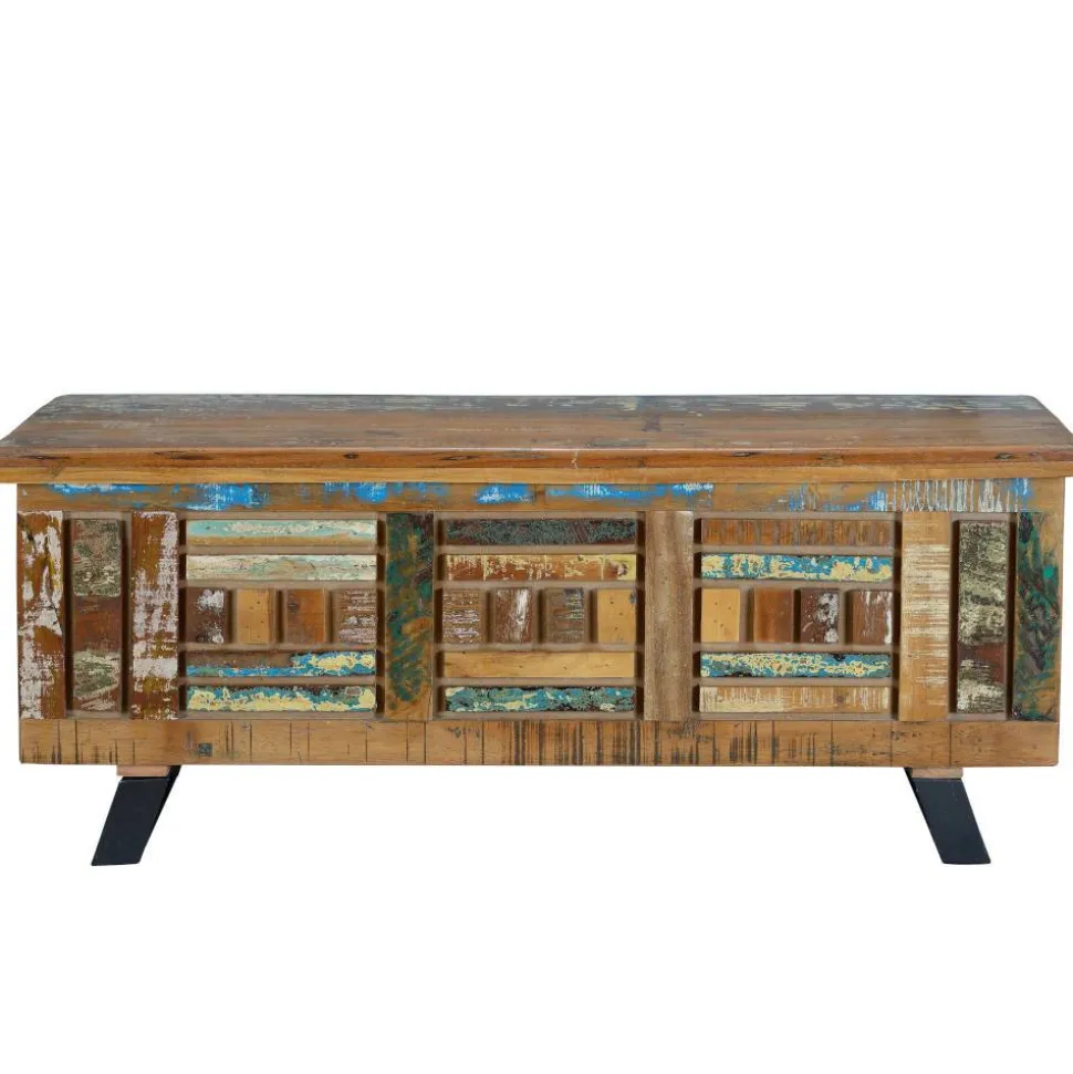 Shabby Chic Truhe aus Recyclingholz - Tunar